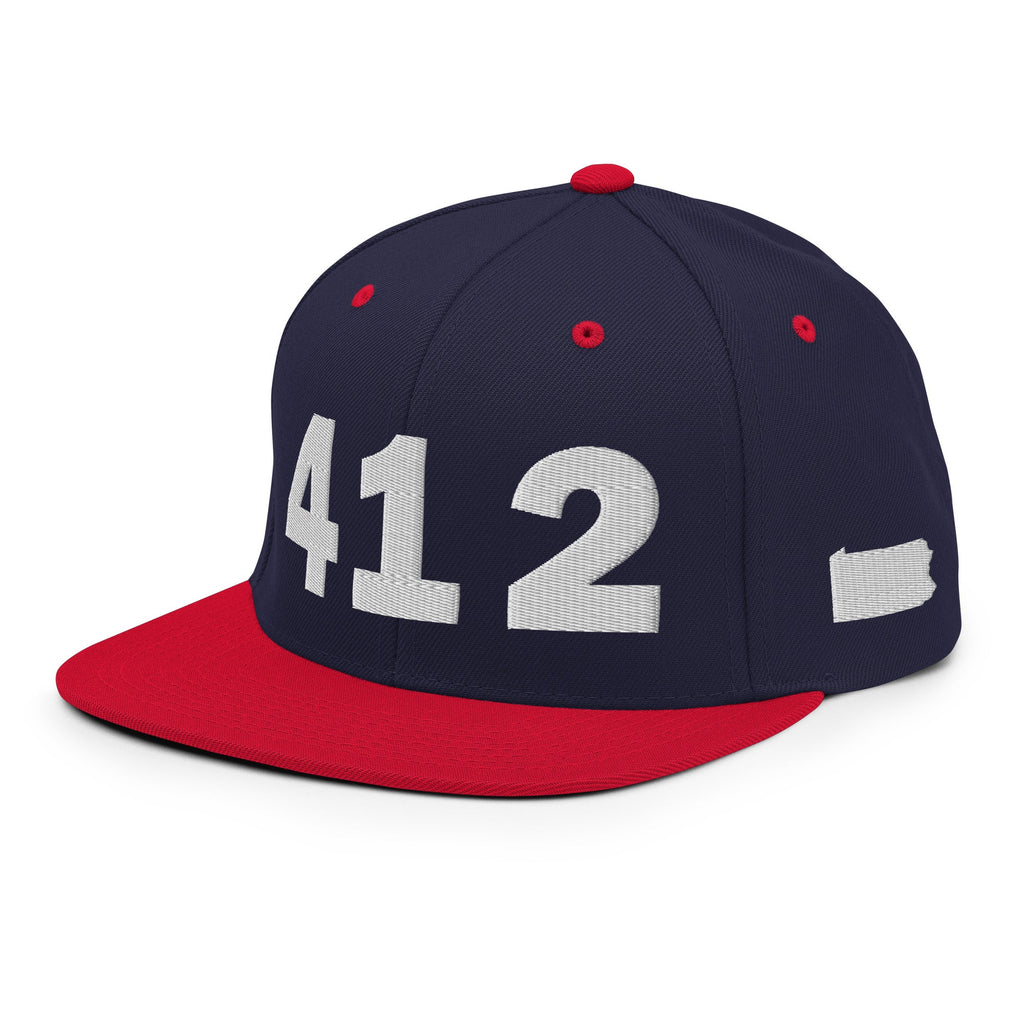 412 Area Code Snapback Hat