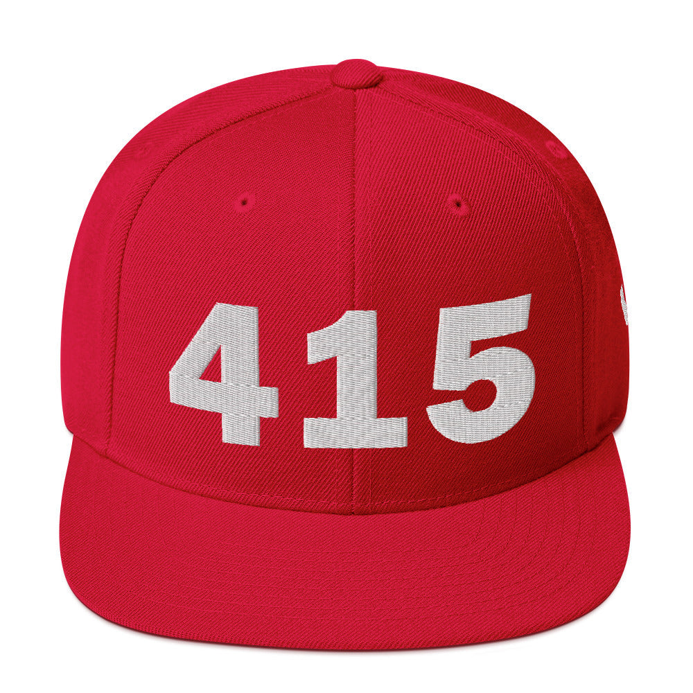415 Area Code Snapback Hat