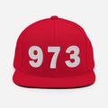 973 Area Code Snapback Hat