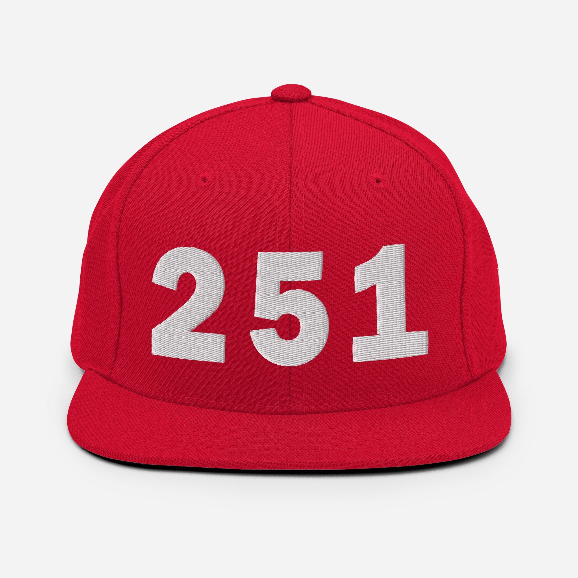 251 Area Code Snapback Hat