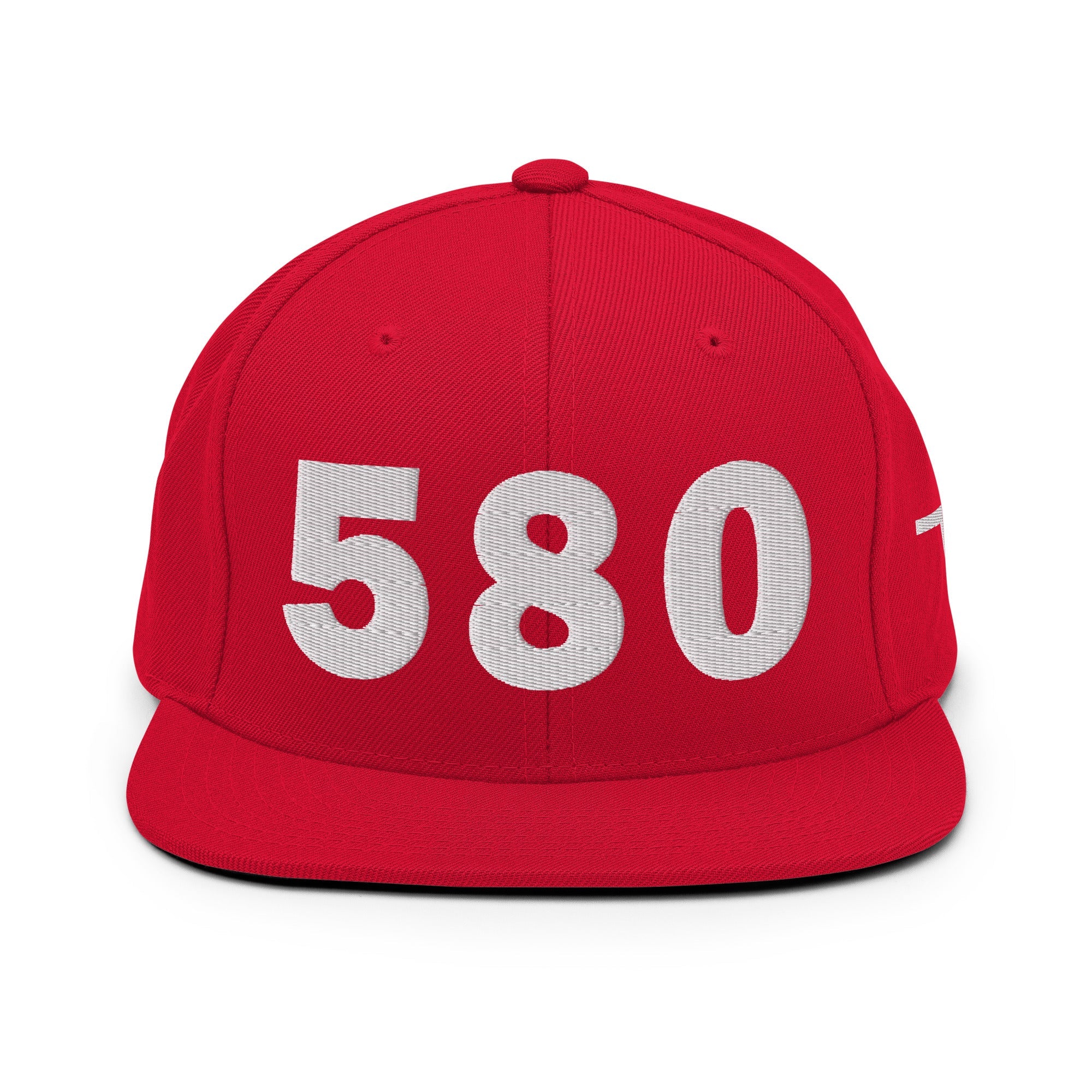 580 Area Code Snapback Hat