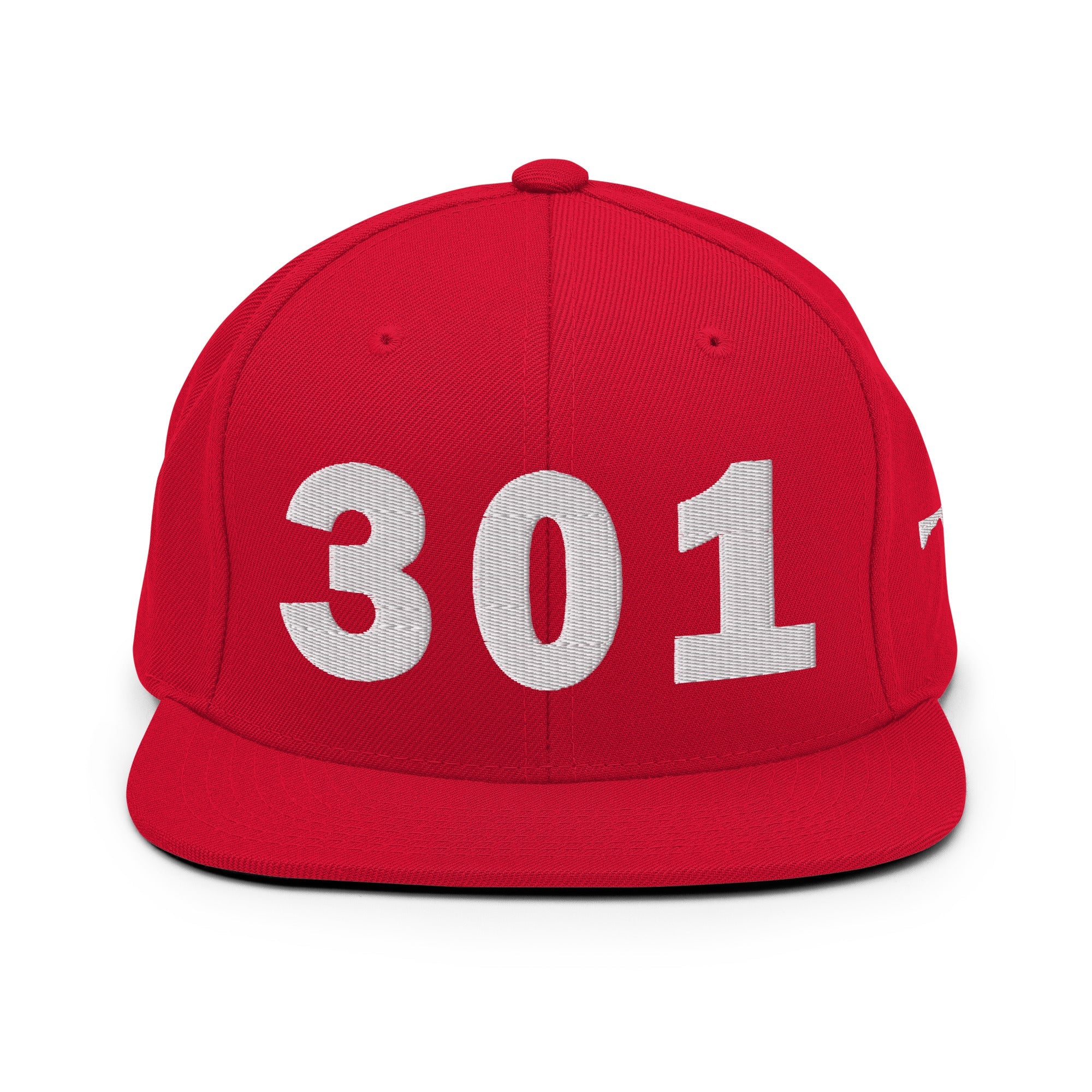301 Area Code Snapback Hat