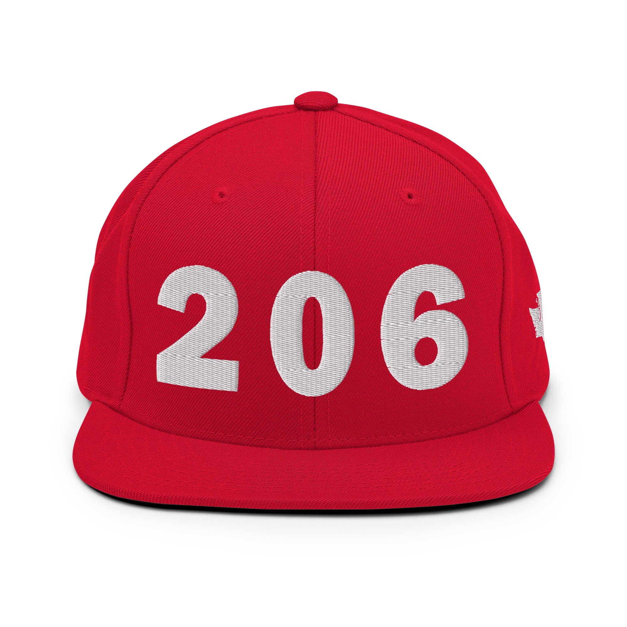 206 Area Code Snapback Hat