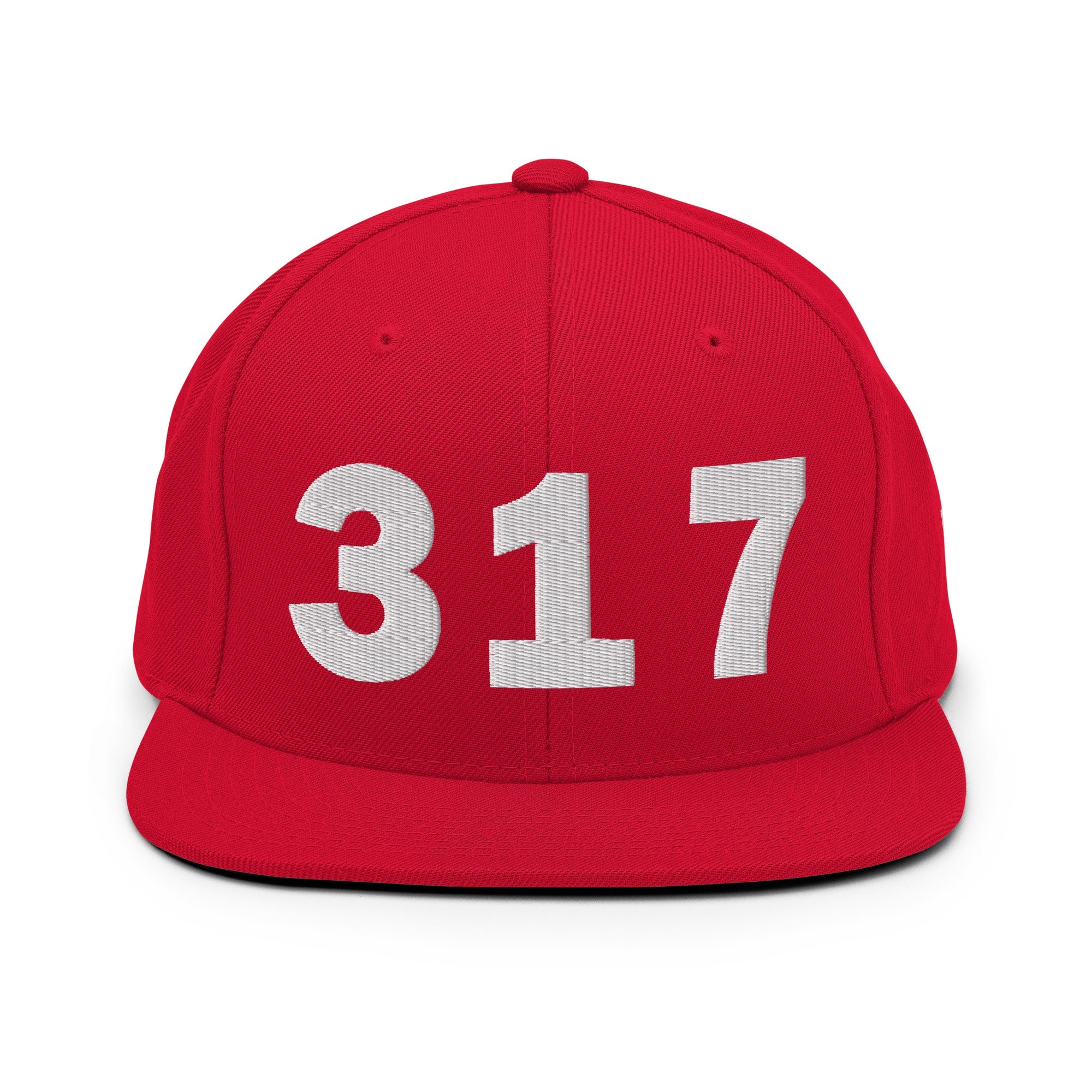 317 Area Code Snapback Hat