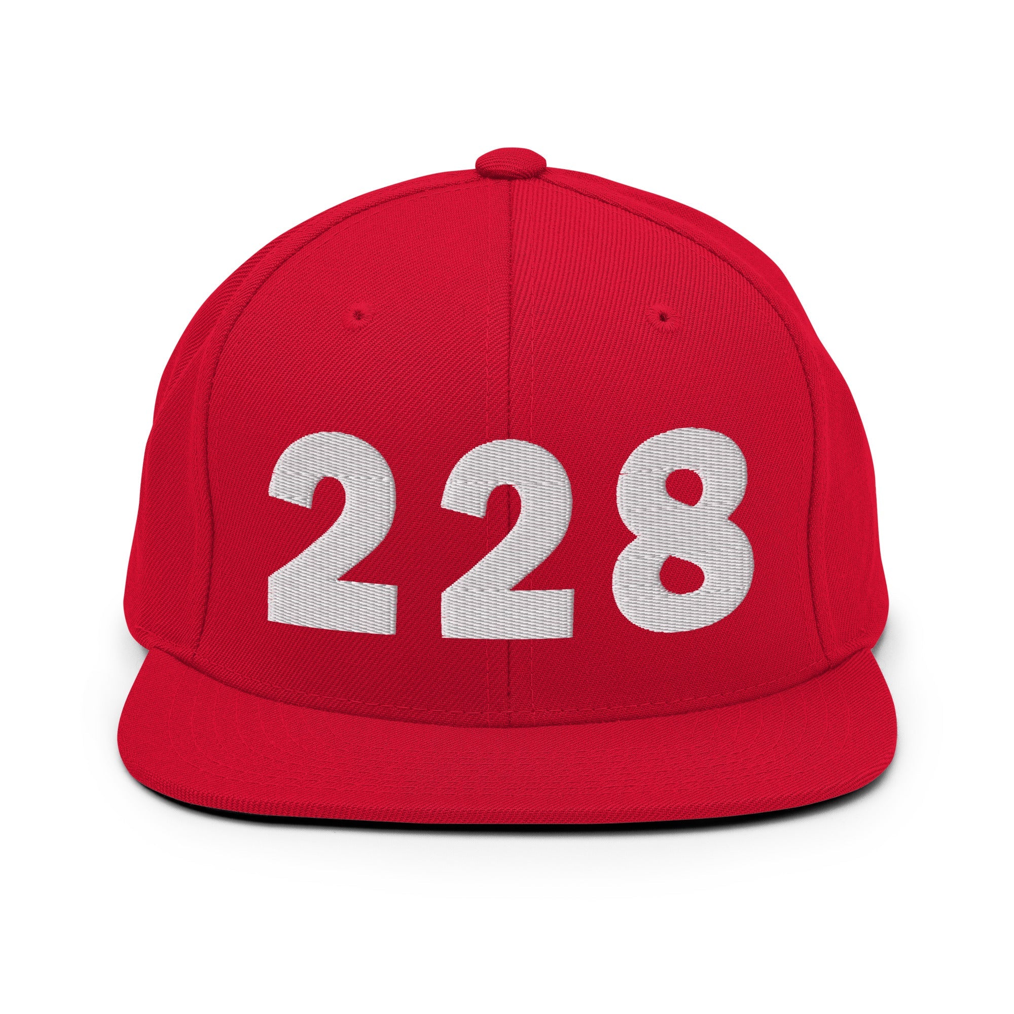 228 Area Code Snapback Hat