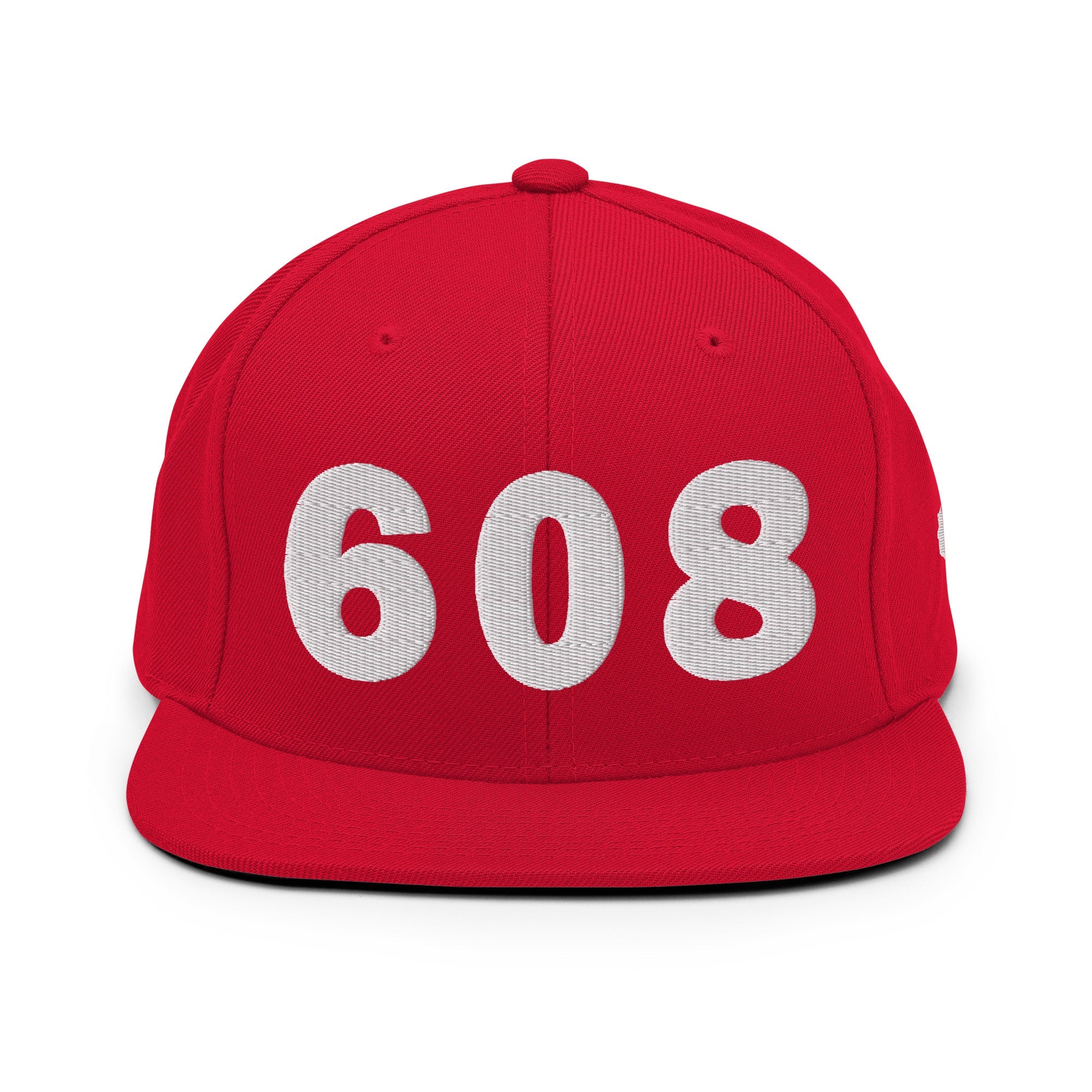 608 Area Code Snapback Hat