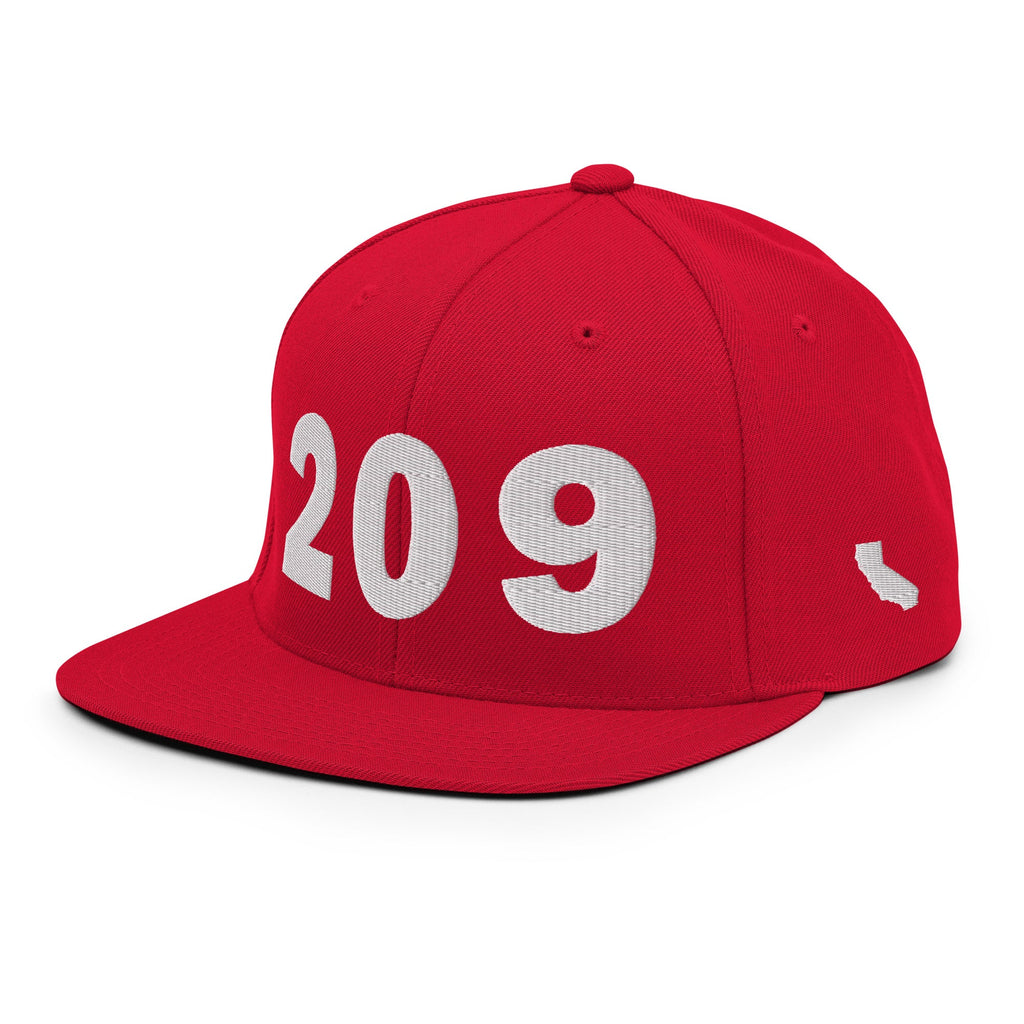 209 Area Code Snapback Hat