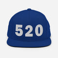 520 Area Code Snapback Hat