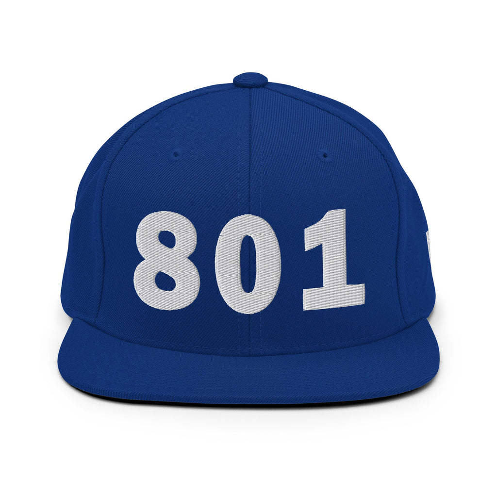 801 Area Code Snapback Hat