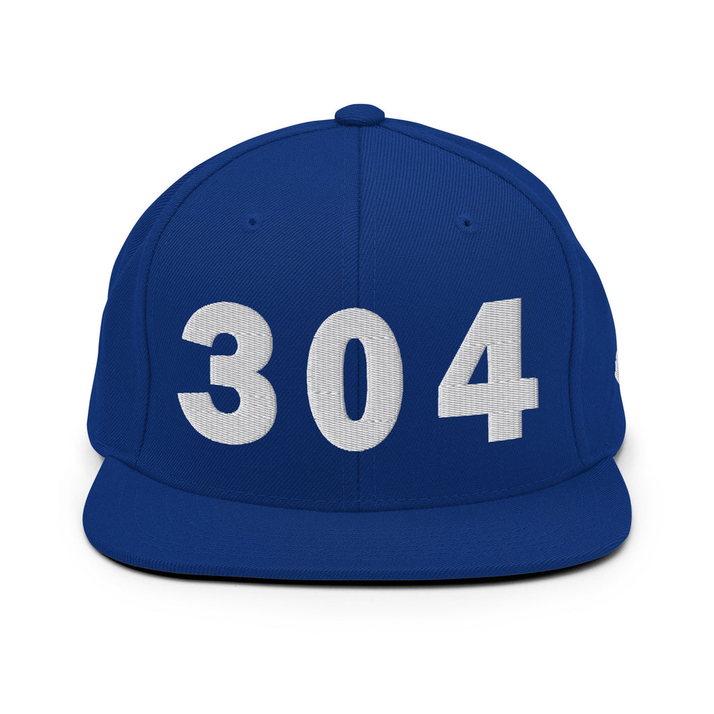 304 Area Code Snapback Hat