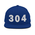 304 Area Code Snapback Hat