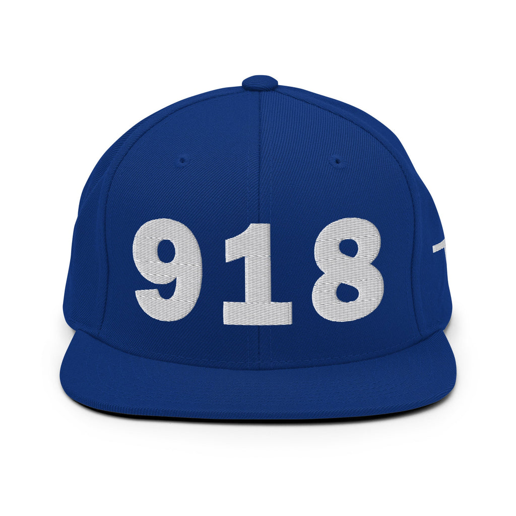 918 Area Code Snapback Hat