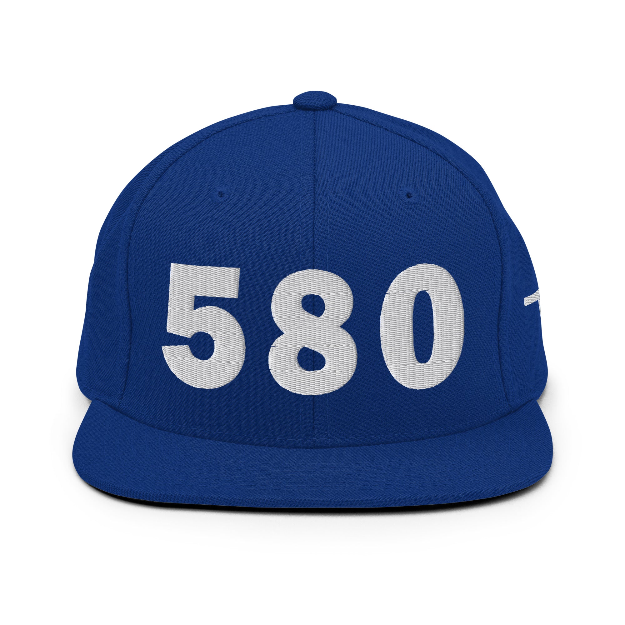 580 Area Code Snapback Hat