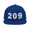 209 Area Code Snapback Hat