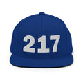 217 Area Code Snapback Hat