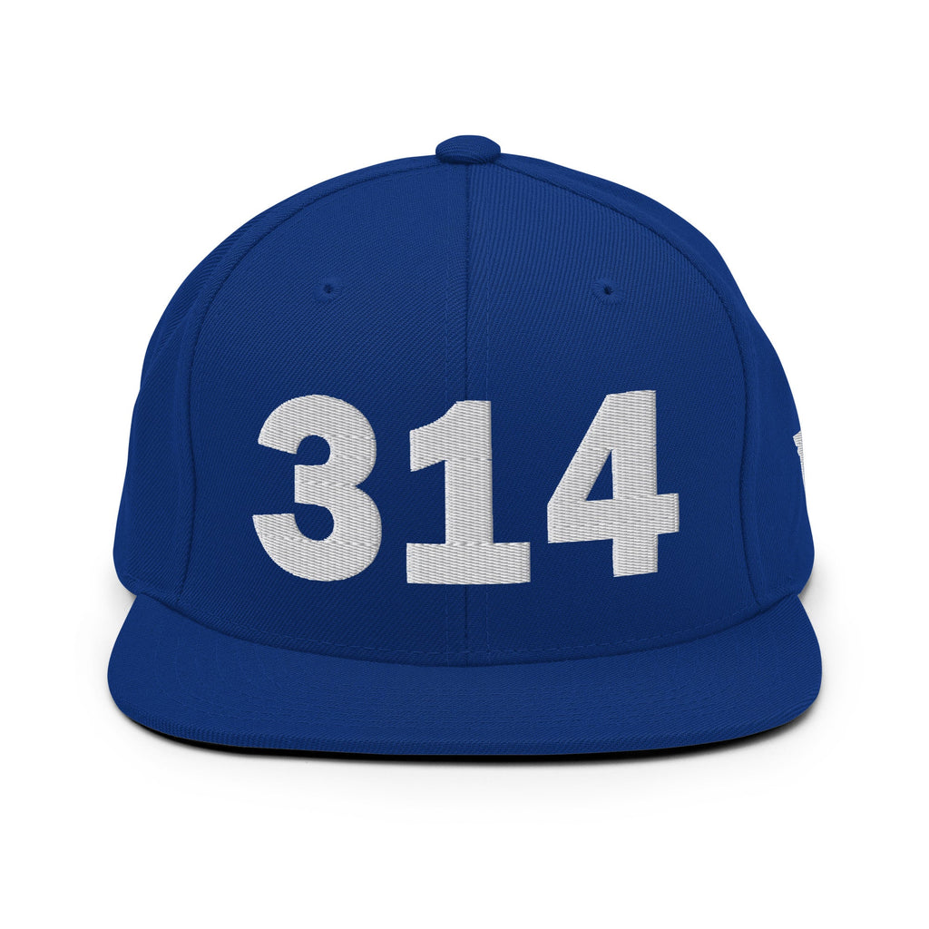 314 Area Code Snapback Hat