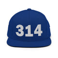 314 Area Code Snapback Hat