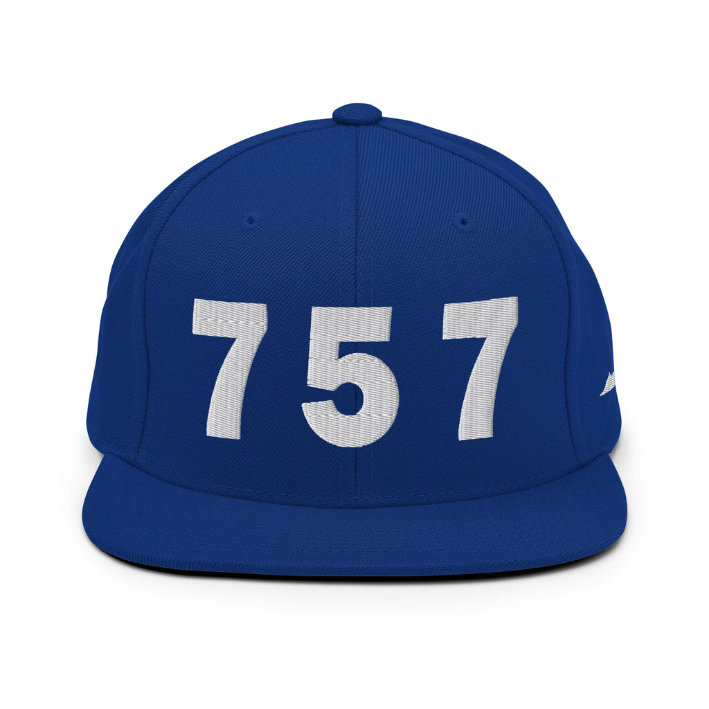 757 Area Code Snapback Hat