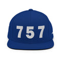 757 Area Code Snapback Hat