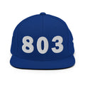 803 Area Code Snapback Hat