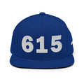 615 Area Code Snapback Hat
