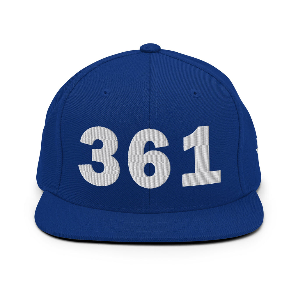361 Area Code Snapback Hat
