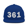 361 Area Code Snapback Hat