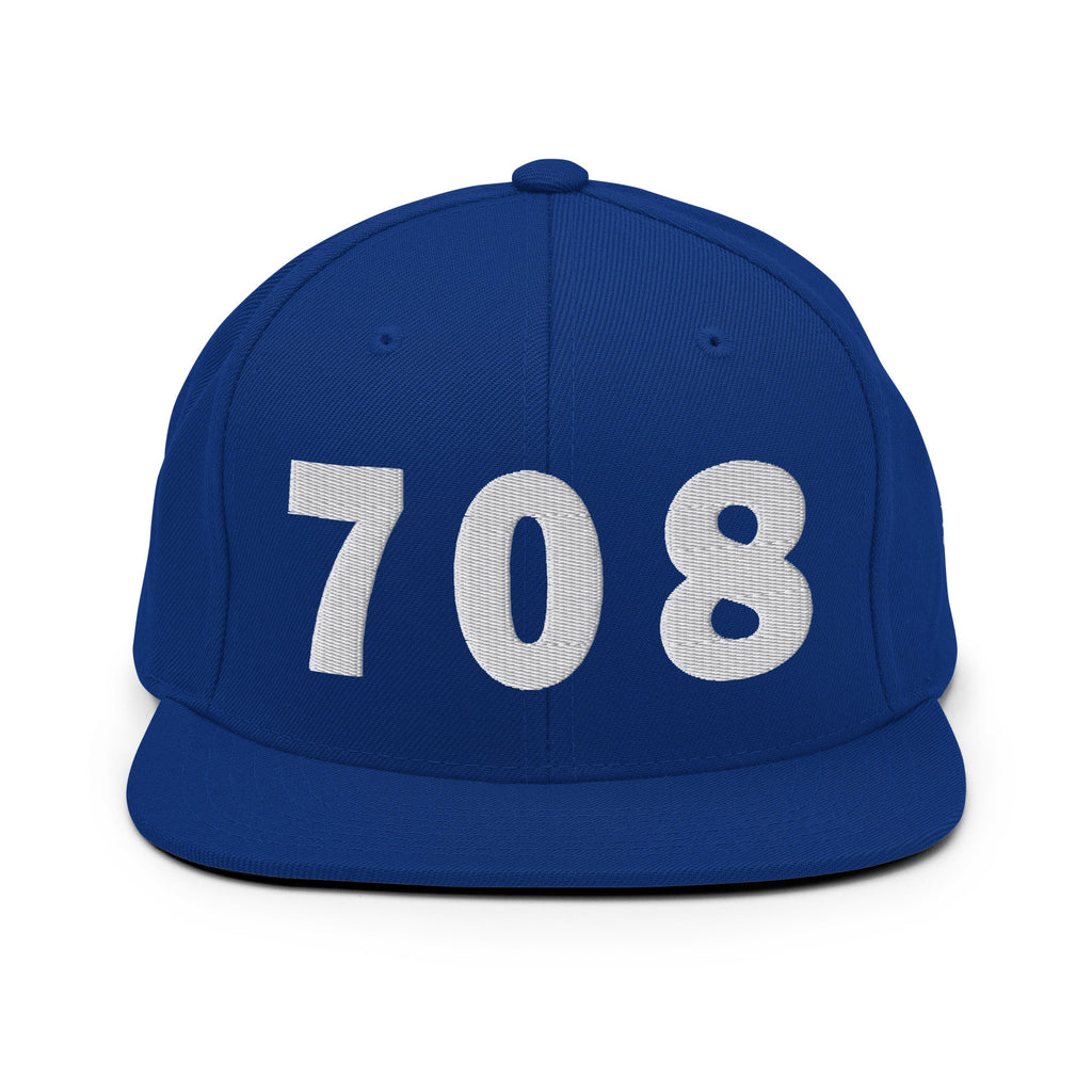 708 Area Code Snapback Hat