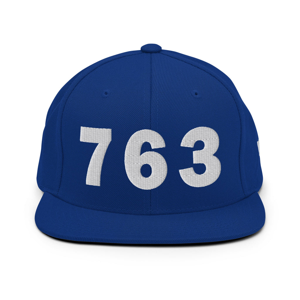 763 Area Code Snapback Hat