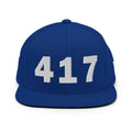 417 Area Code Snapback Hat