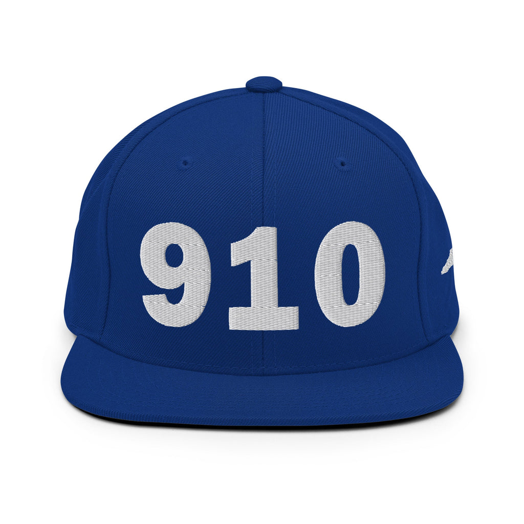 910 Area Code Snapback Hat