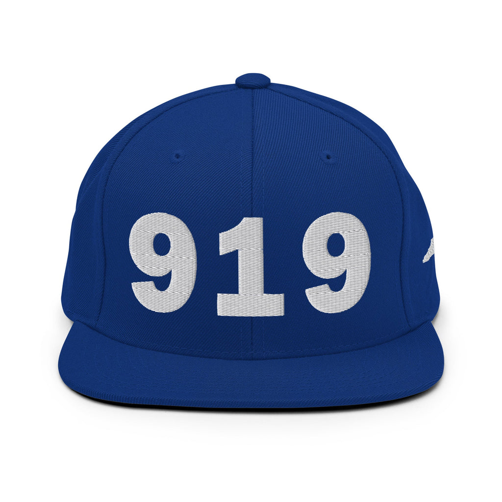 919 Area Code Snapback Hat