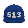 513 Area Code Snapback Hat