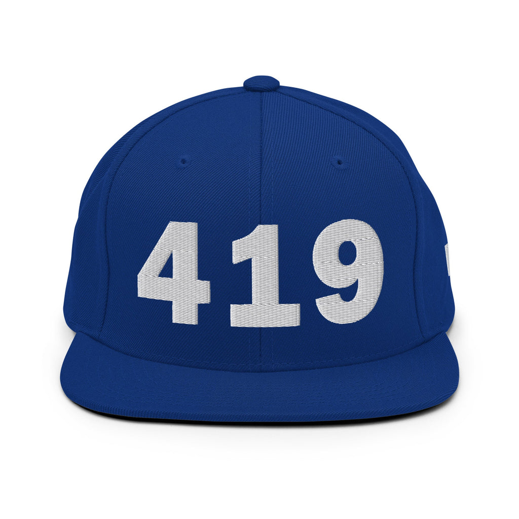 419 Area Code Snapback Hat