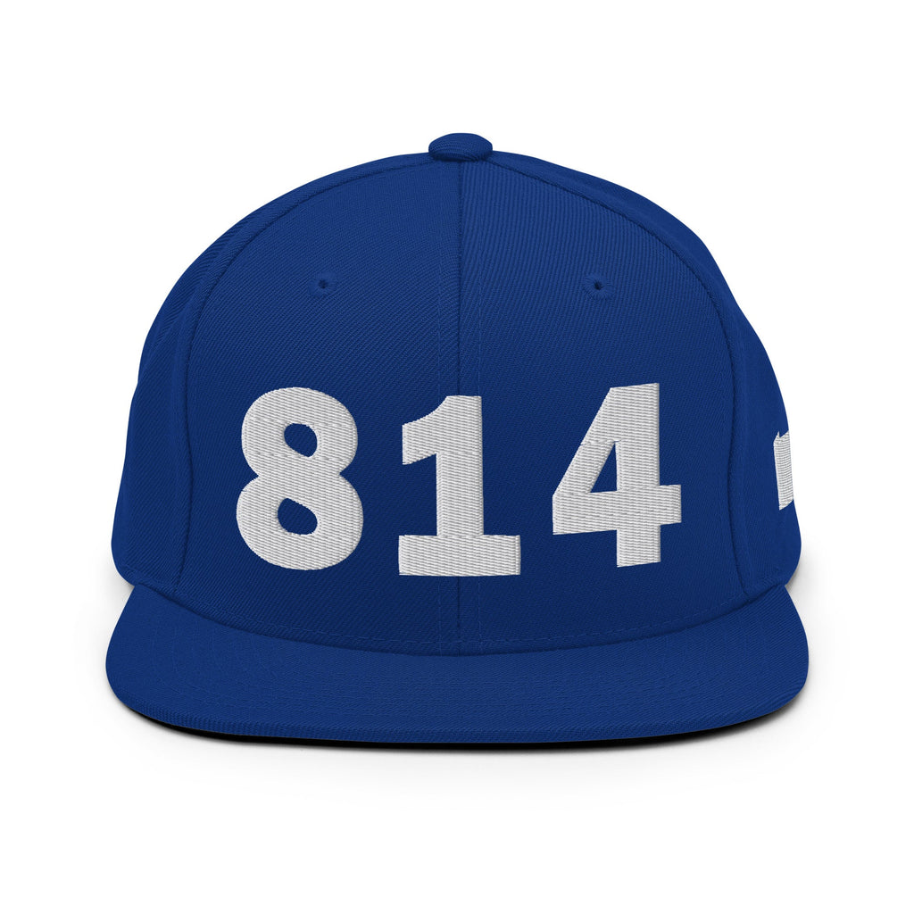 814 Area Code Snapback Hat