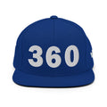 360 Area Code Snapback Hat