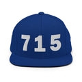 715 Area Code Snapback Hat