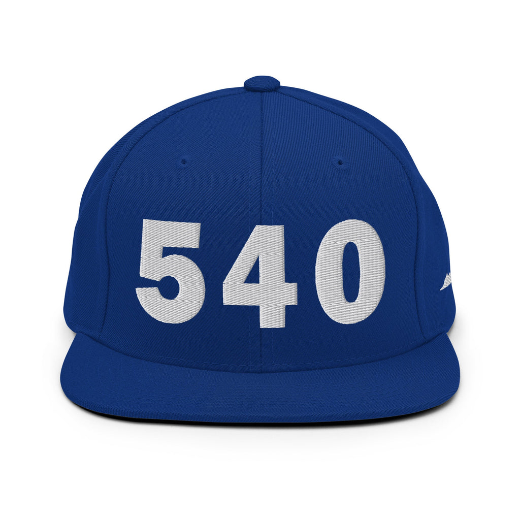 540 Area Code Snapback Hat