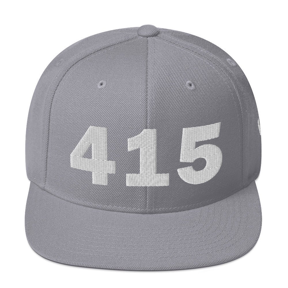 415 Area Code Snapback Hat