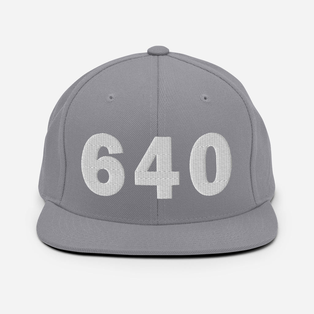 640 Area Code Snapback Hat