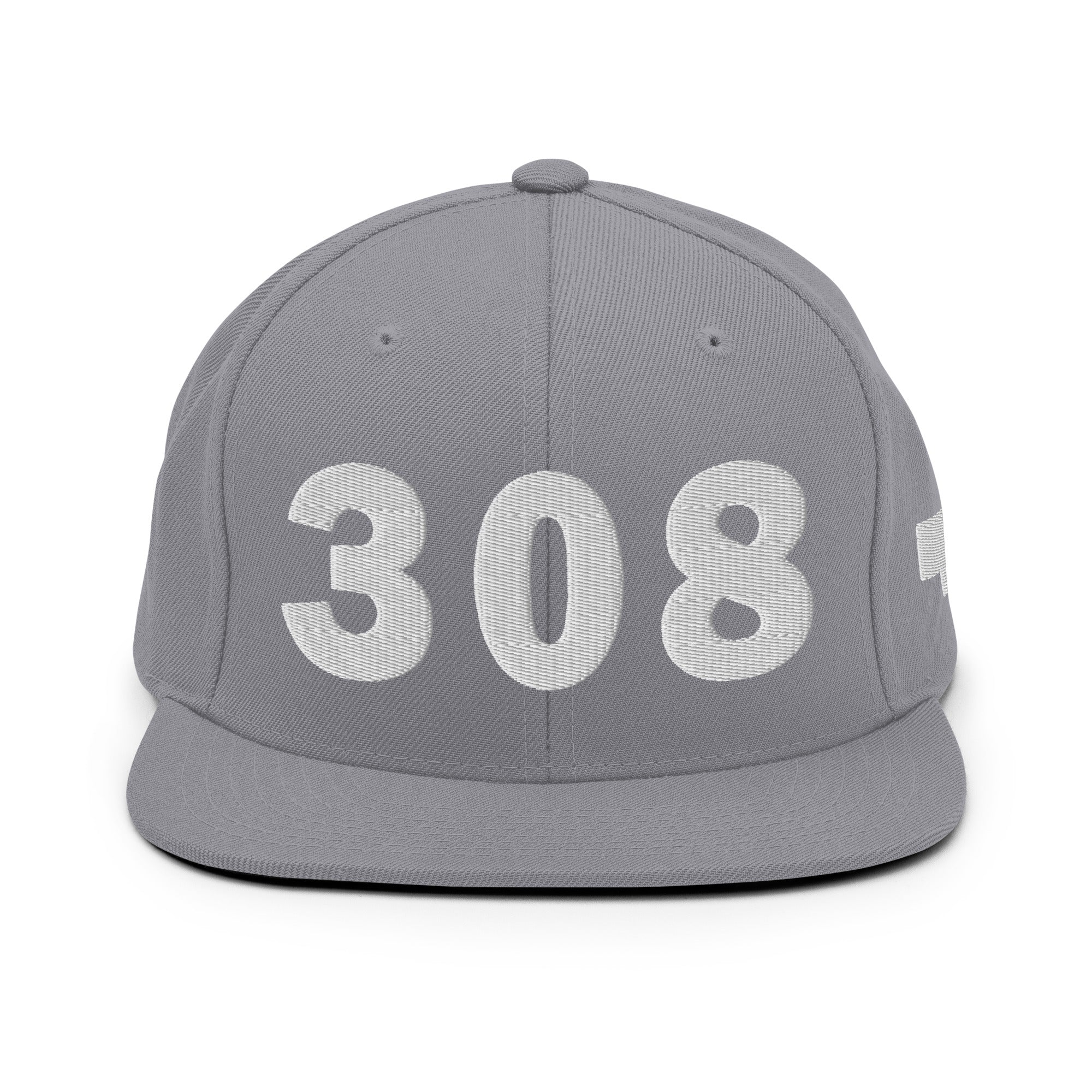 308 Area Code Snapback Hat