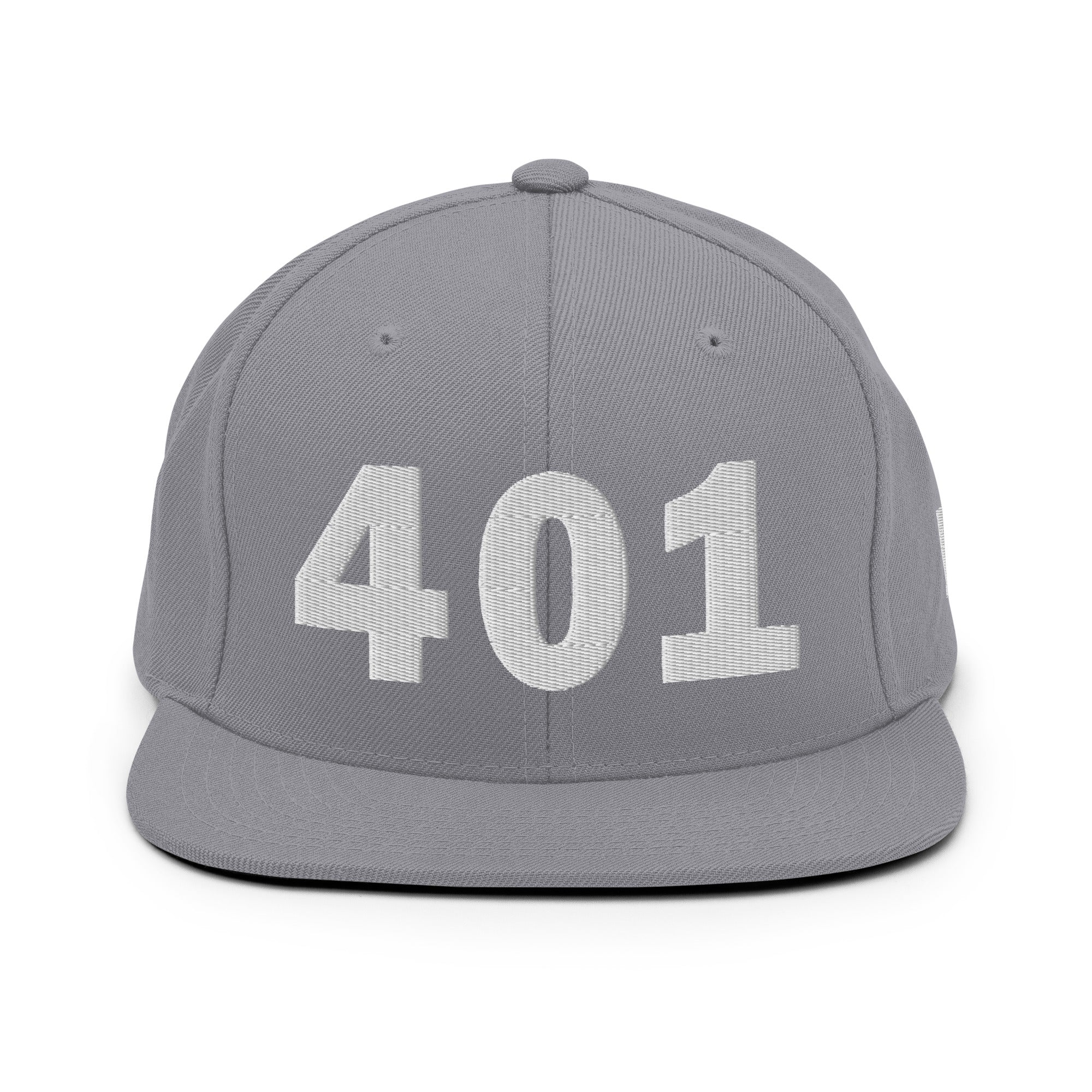 401 Area Code Snapback Hat