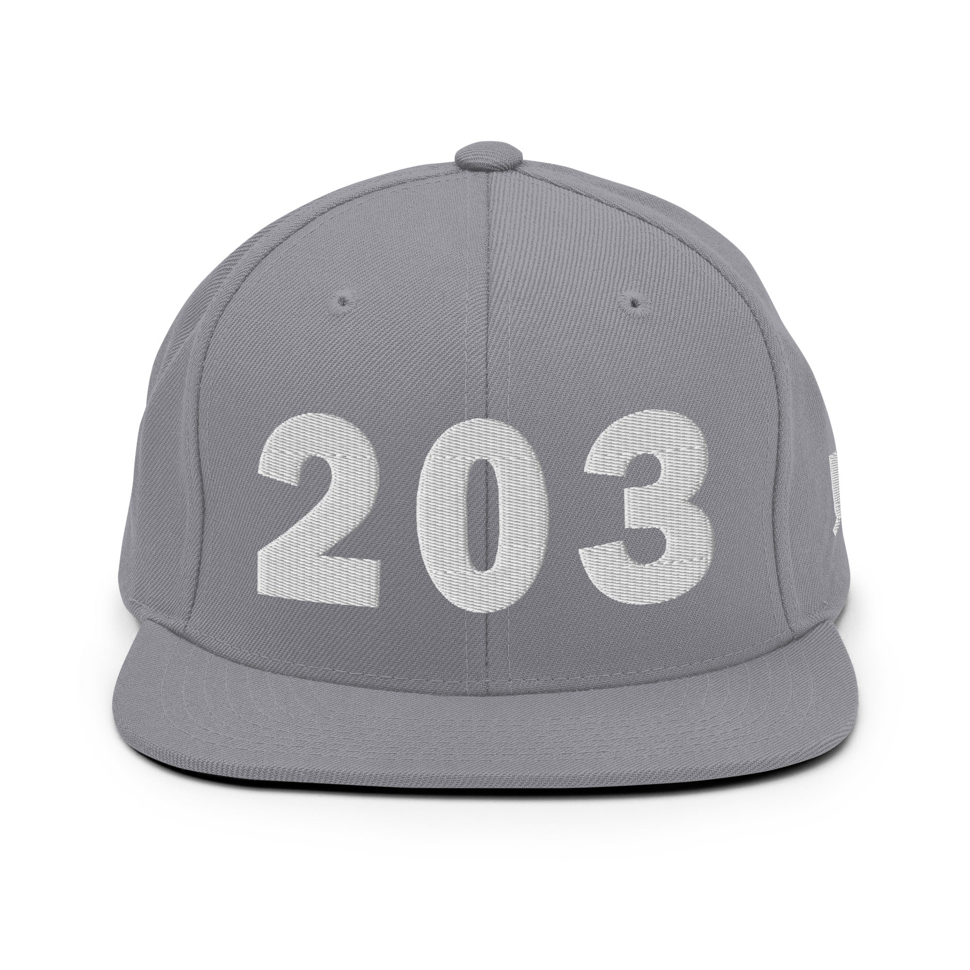 203 Area Code Snapback Hat