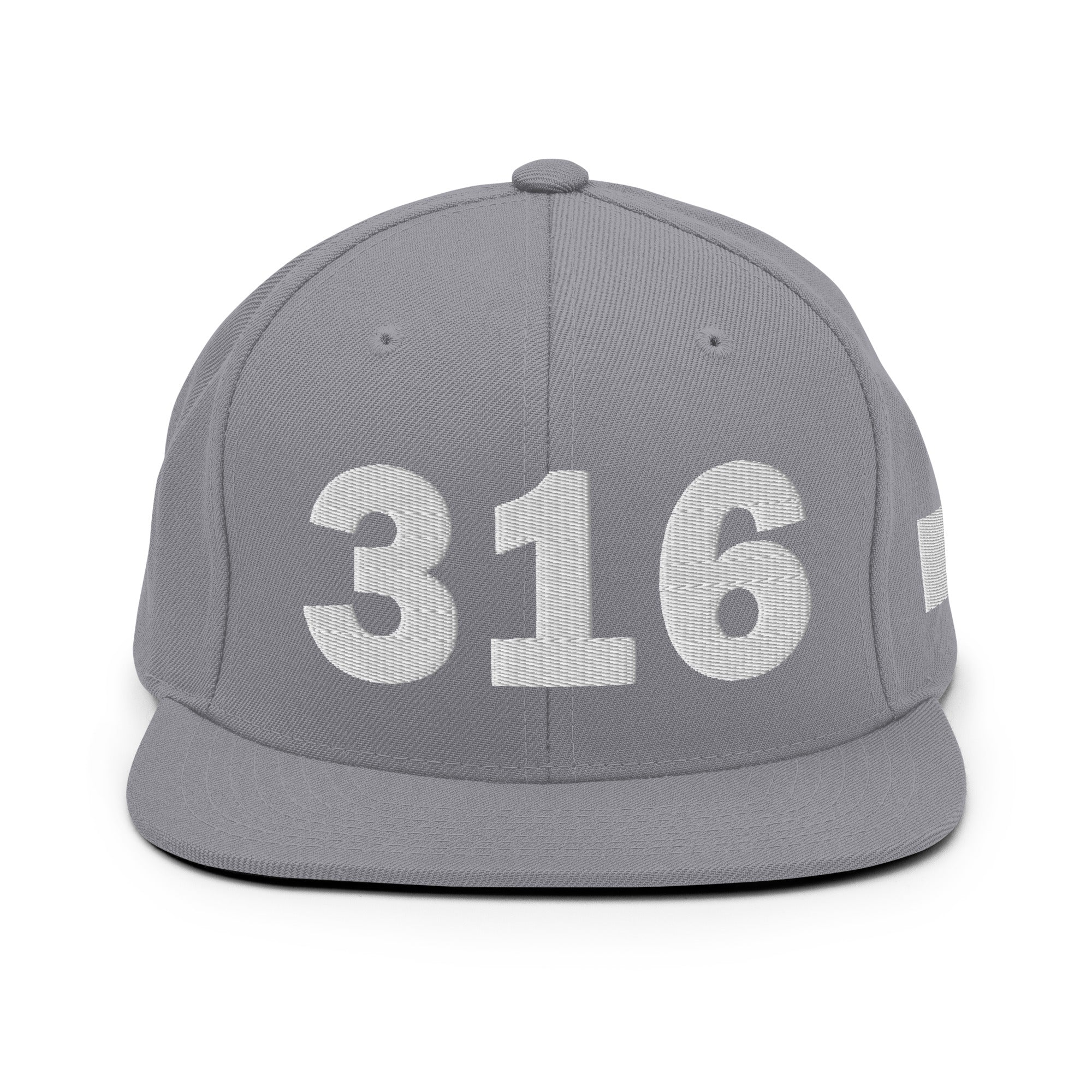 316 Area Code Snapback Hat