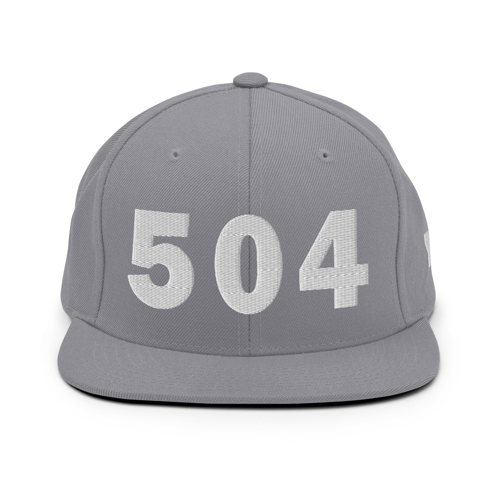 504 Area Code Snapback Hat
