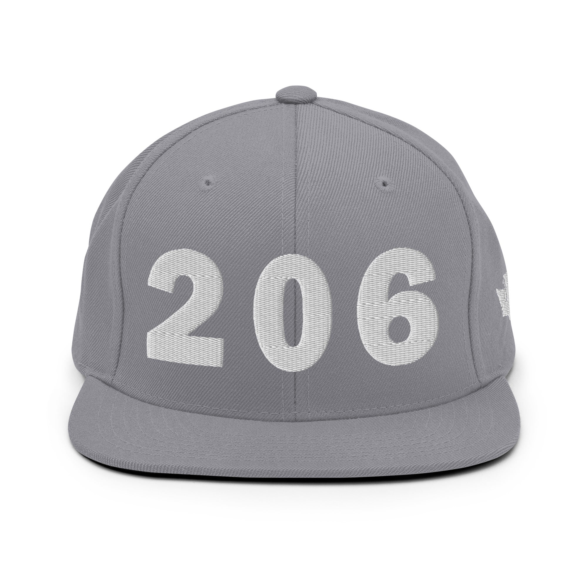 206 Area Code Snapback Hat