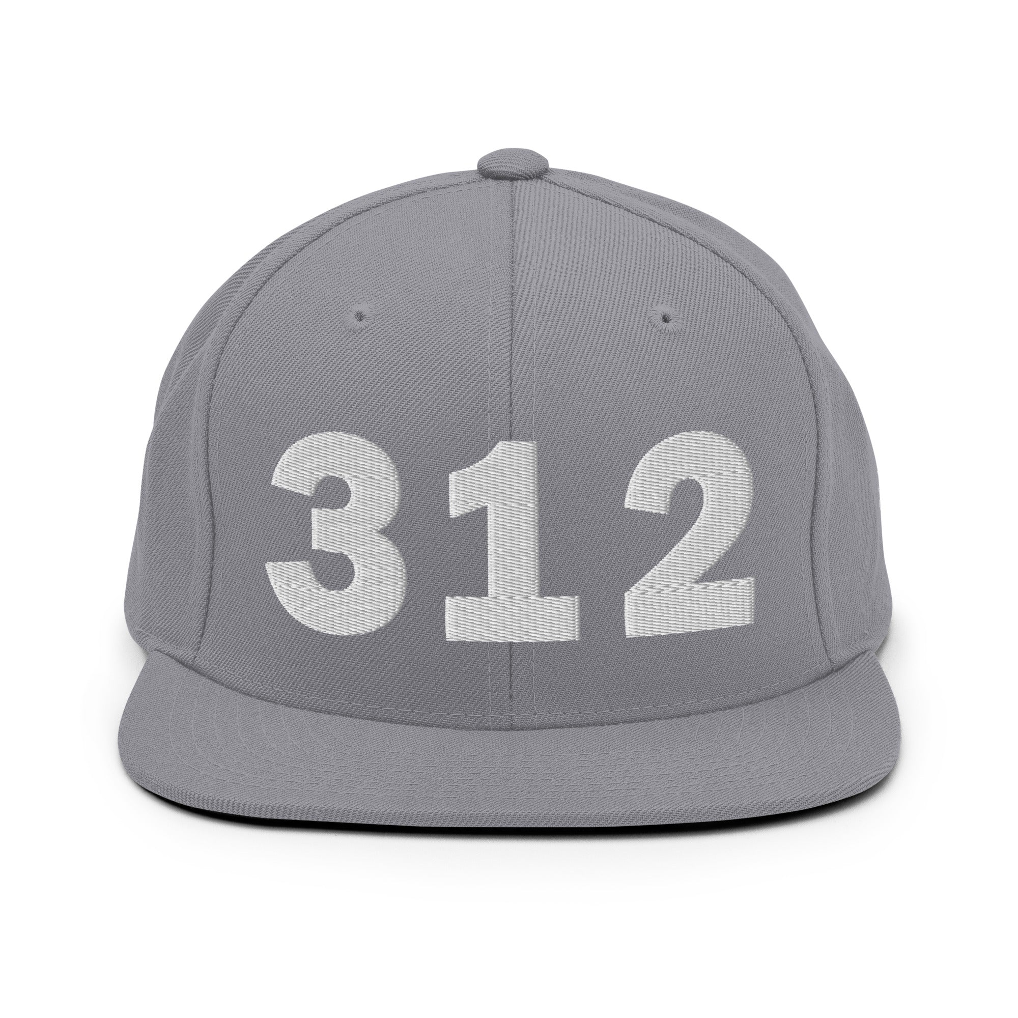 312 Area Code Snapback Hat