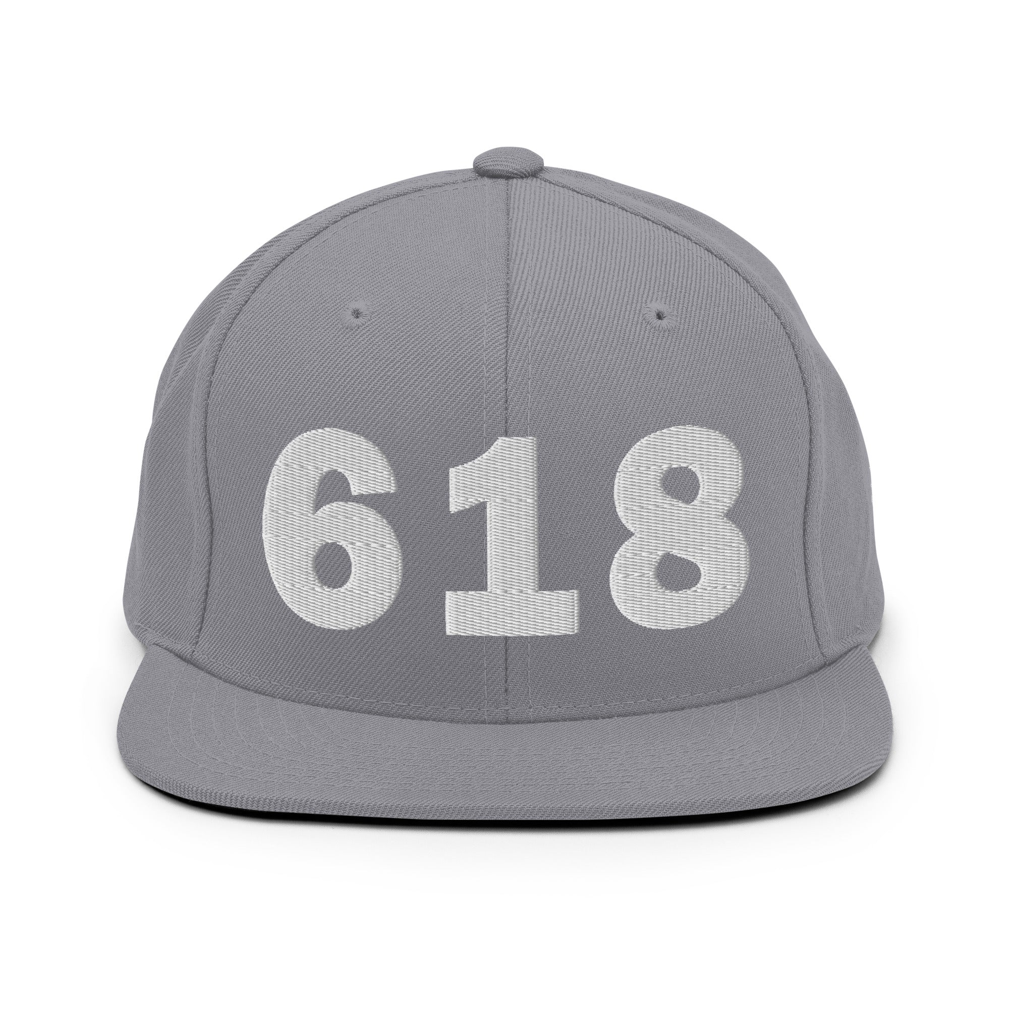 618 Area Code Snapback Hat