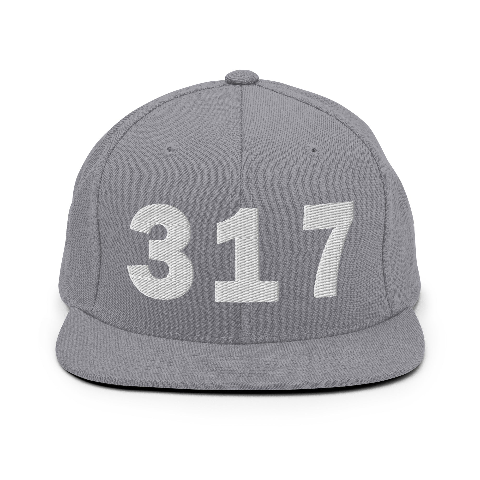 317 Area Code Snapback Hat