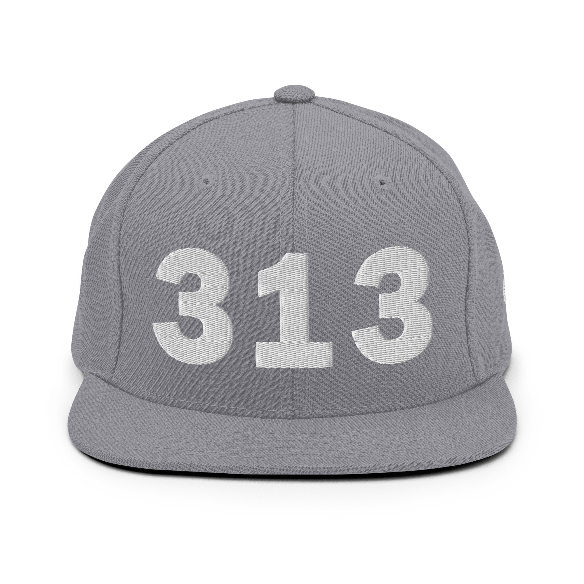 313 Area Code Snapback Hat